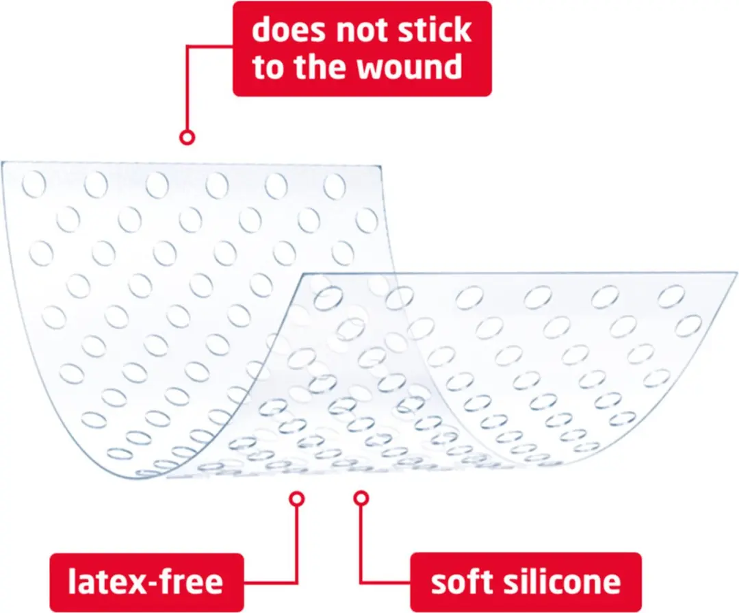 Leukoplast Cuticell Contact Siliconen Wondcontactlaag 5x7,5cm - 5 Stuks