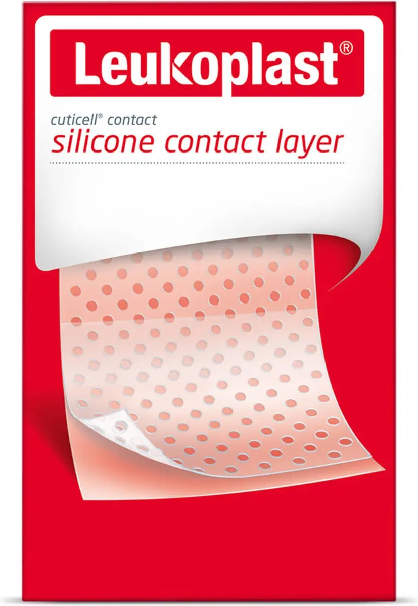 Leukoplast Cuticell Contact Siliconen Wondcontactlaag 5x7,5cm - 5 Stuks