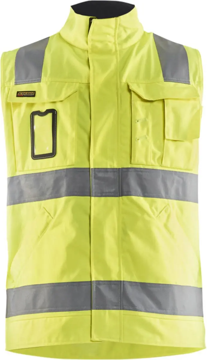 Blåkläder Werkvest 8505-1804 High Vis Geel/Marineblauw - XL