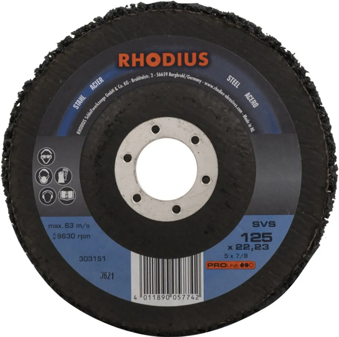 Rhodius Pro Reinigingsvlies 125mm - Metaal - SVS 303151