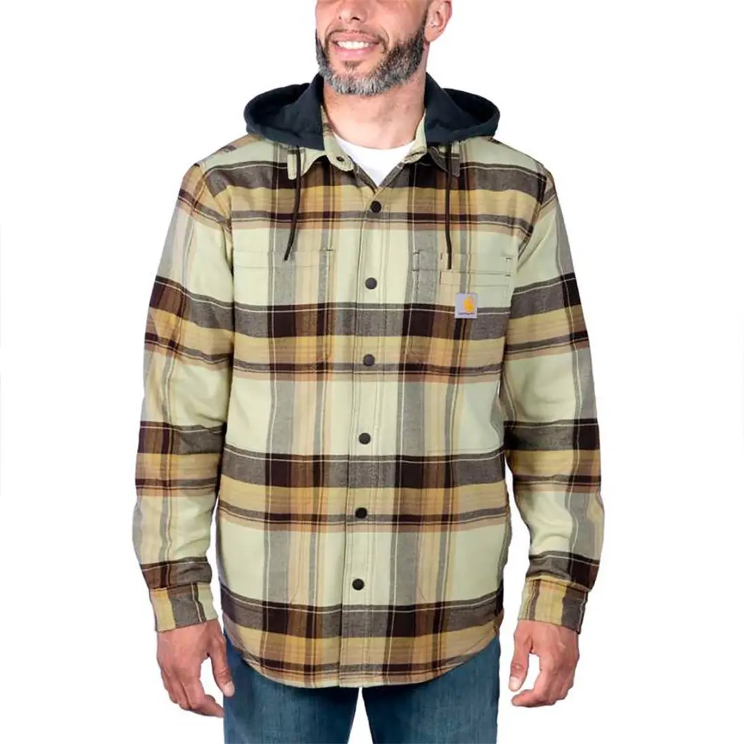 Carhartt Flannel Sherpa-lined Overhemd - M - Bruin