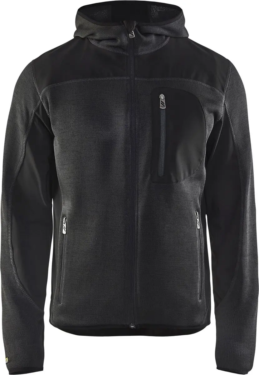 Blåkläder Gebreid Vest 4930-2117 - Donkergrijs/Zwart - 3XL