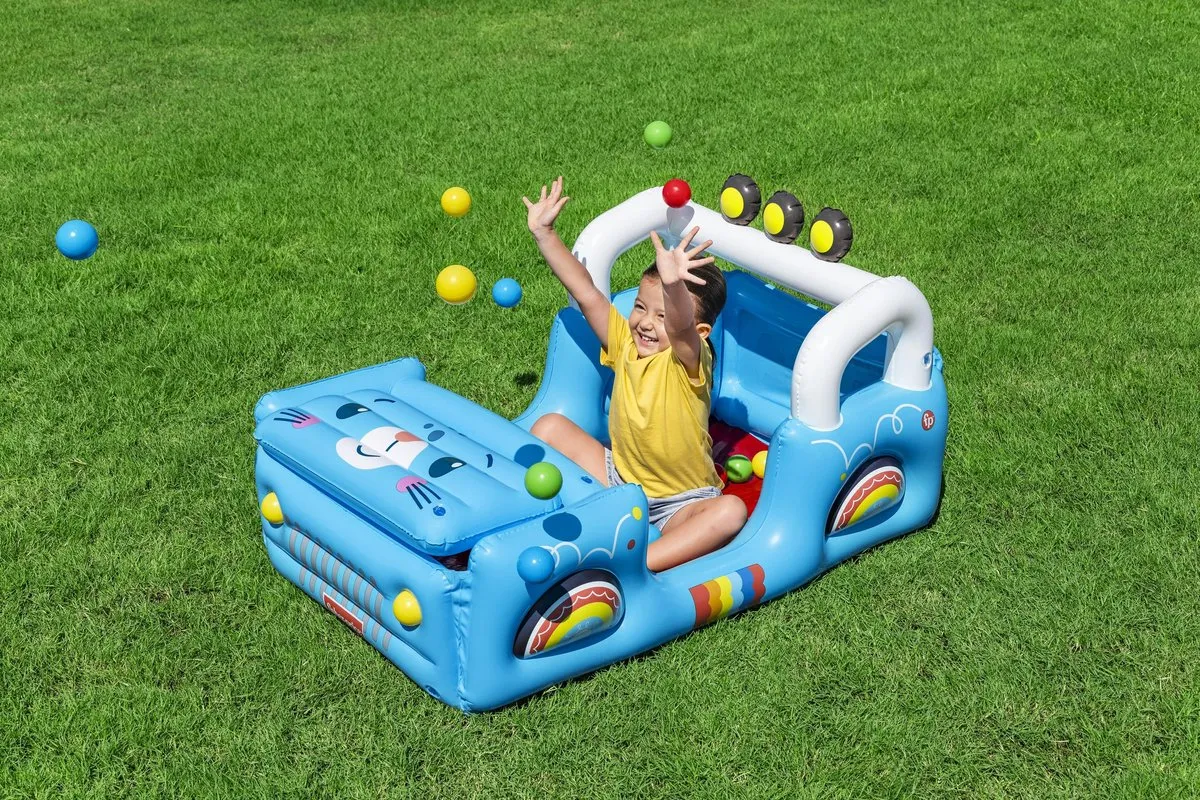 Bestway Fisher-Price Smilin' Safari Ballenbak - 15 Ballen - Roze - afbeelding 4 van 6