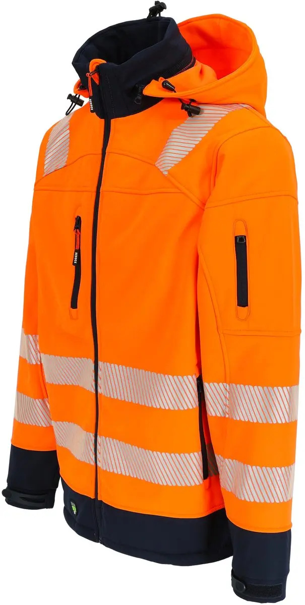 Herock Gregor High Viz Softshell Jack - Fluor oranje - M