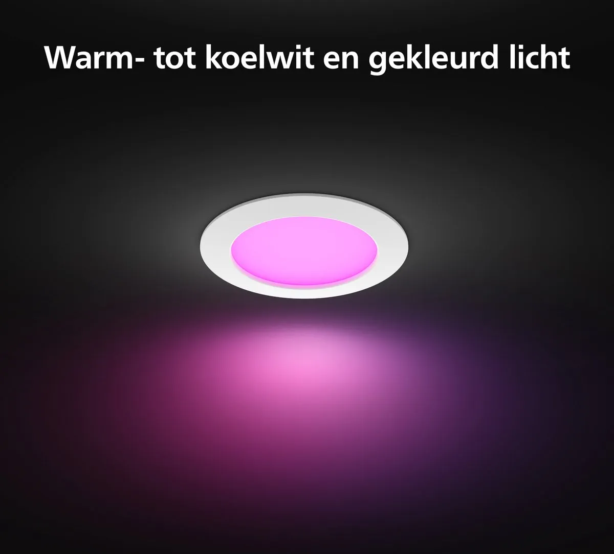 Philips Hue Hue Slim Recessed Light 170mm Inbouwspot - Wit - afbeelding 3 van 6