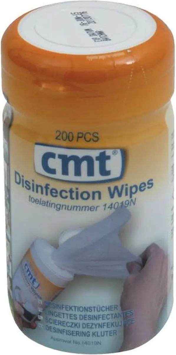 CMT Desinfectiedoekjes 14x14cm - 200 Stuks