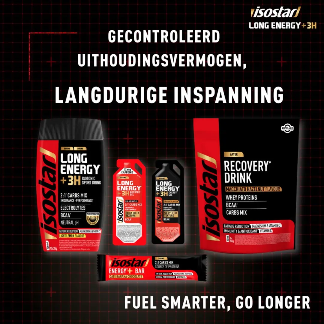 Isostar Long Energy +3H Reep - Banana Chocolate - 15x32g