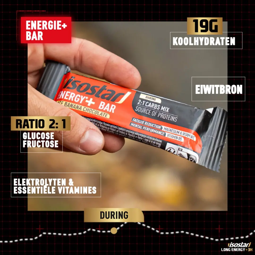 Isostar Long Energy +3H Reep - Banana Chocolate - 15x32g