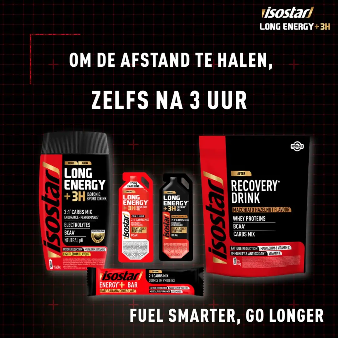 Isostar Long Energy +3H Reep - Banana Chocolate - 15x32g
