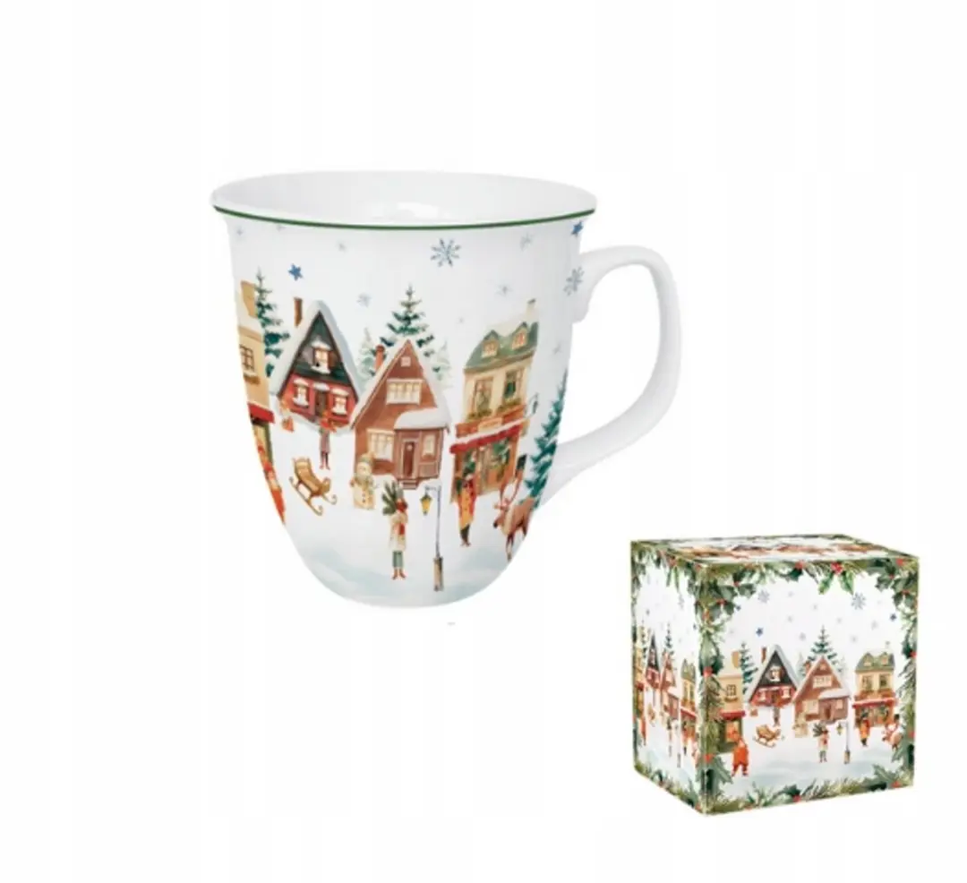 Duo Kerstmis Dorp Mok 650ml