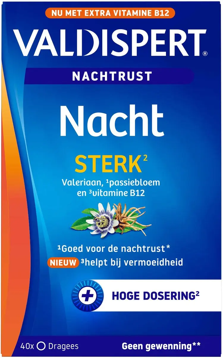 Valdispert Nacht Sterk Passiebloem 40 Tabletten