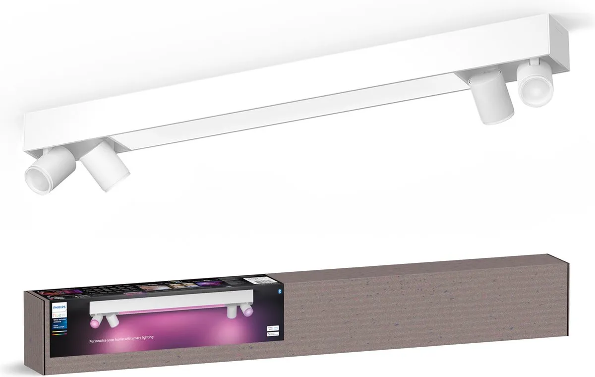 Philips Hue Centris Opbouwspot 4-spots - RGBW - Wit