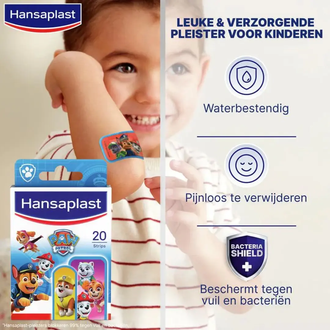 Hansaplast Pleisters Paw Patrol - 20 Stuks - Multicolor