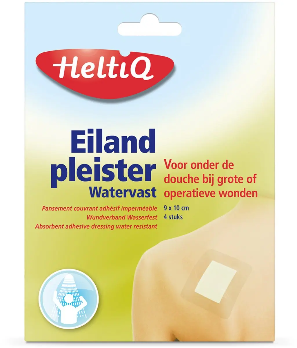 Heltiq Watervaste Pleisters 9x10cm - 4 Stuks