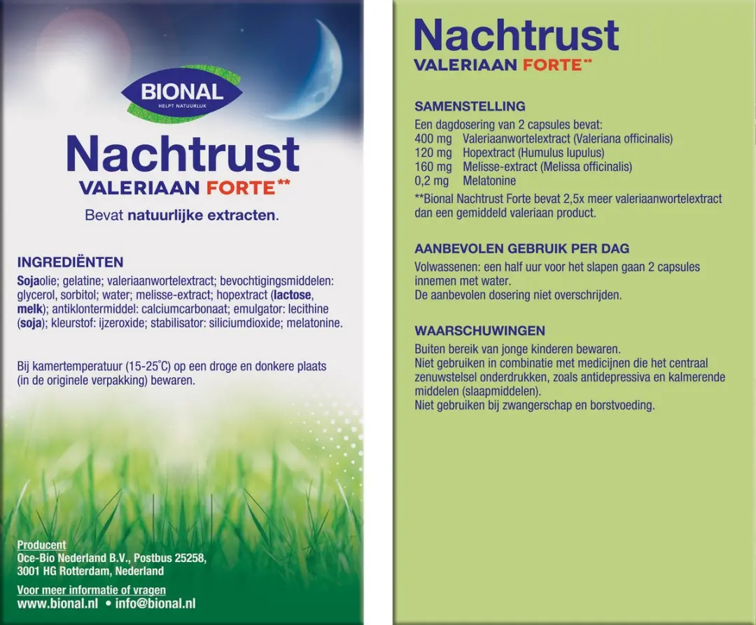 Bional Nachtrust Forte Voedingssupplement 60 Capsules