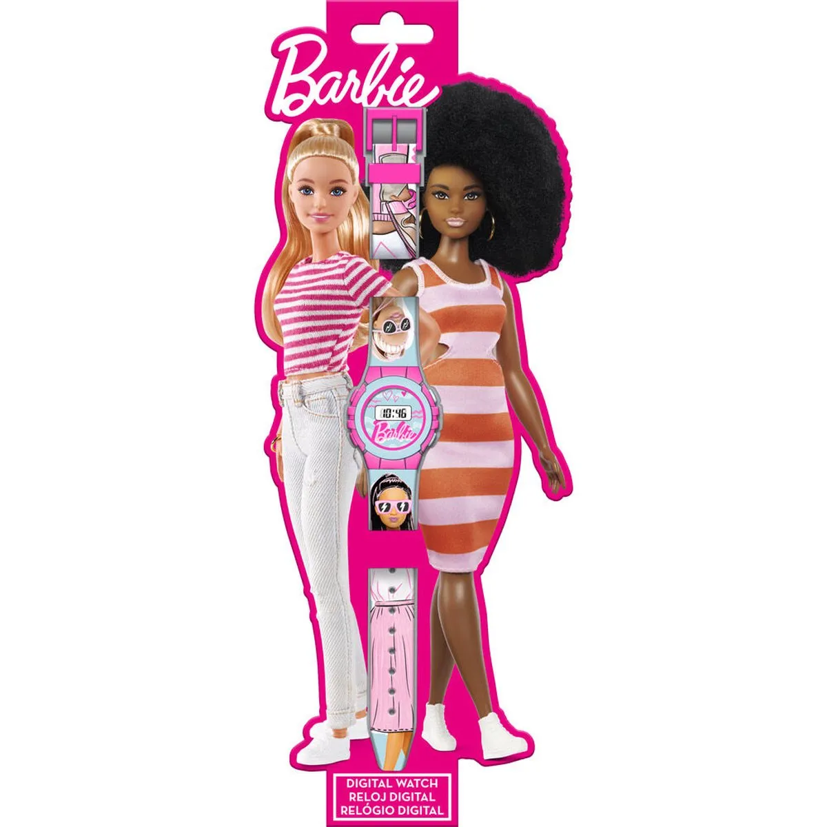 Barbie Digitaal Horloge - Multi Colour