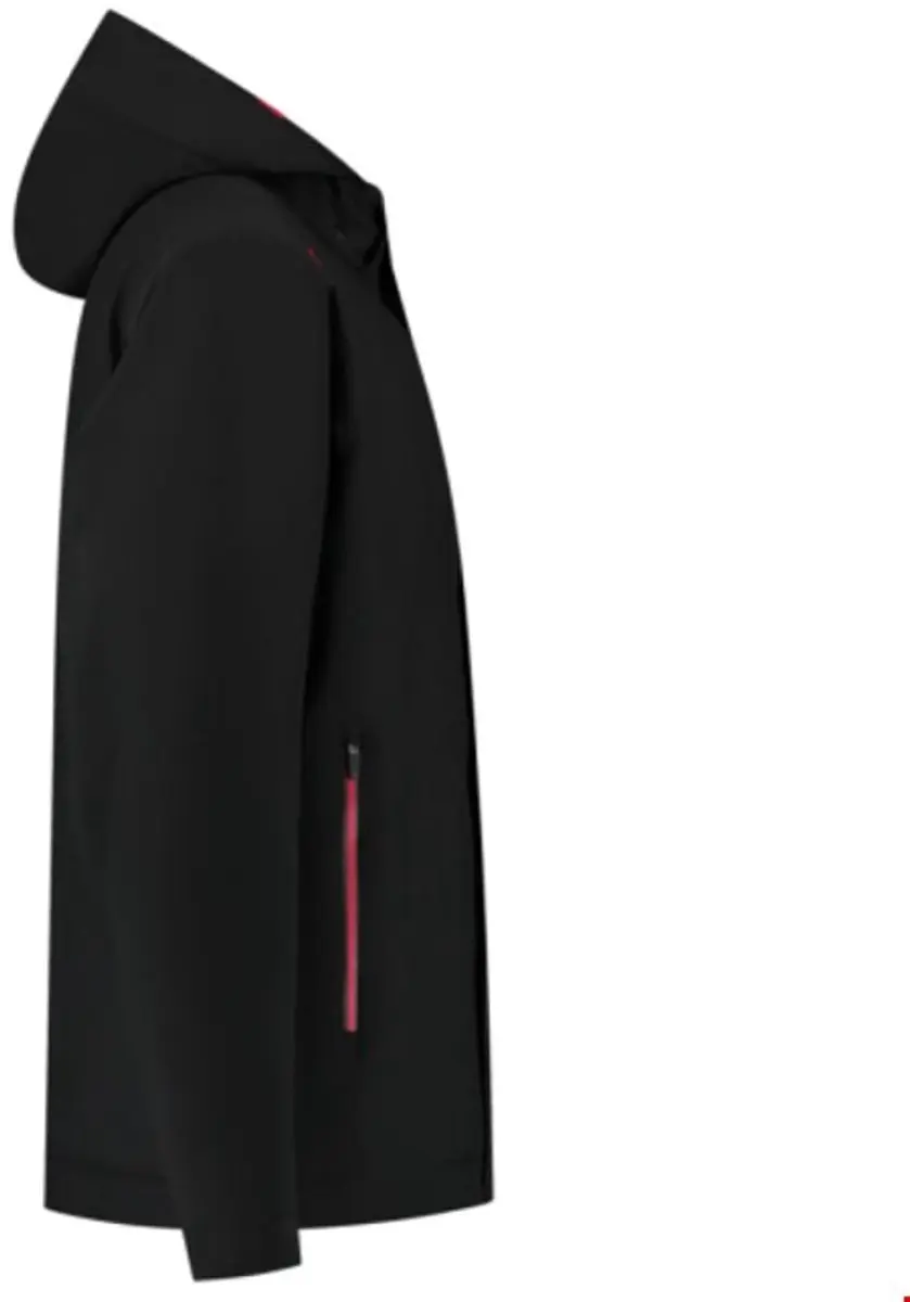 Tricorp Winter Tech Shell Accent - XXL - Zwart/Rood