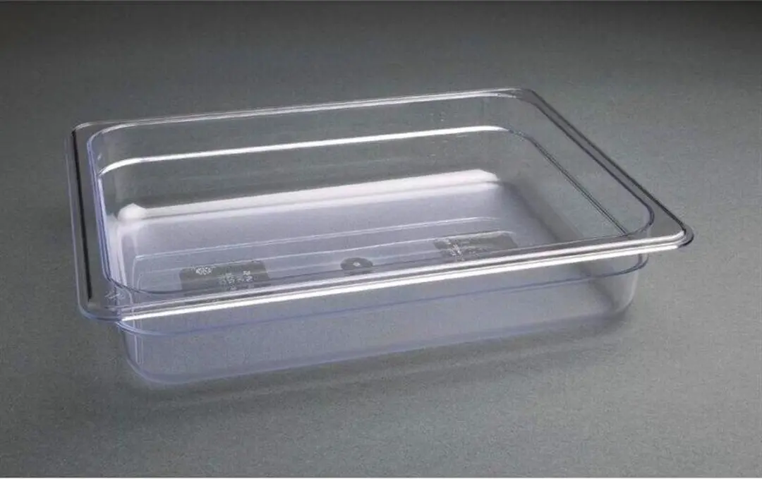 Vogue Polycarbonaat GN 1/2 100mm - Transparant