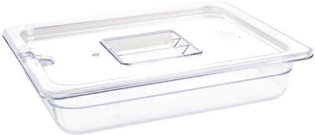 Vogue Polycarbonaat GN 1/2 100mm - Transparant
