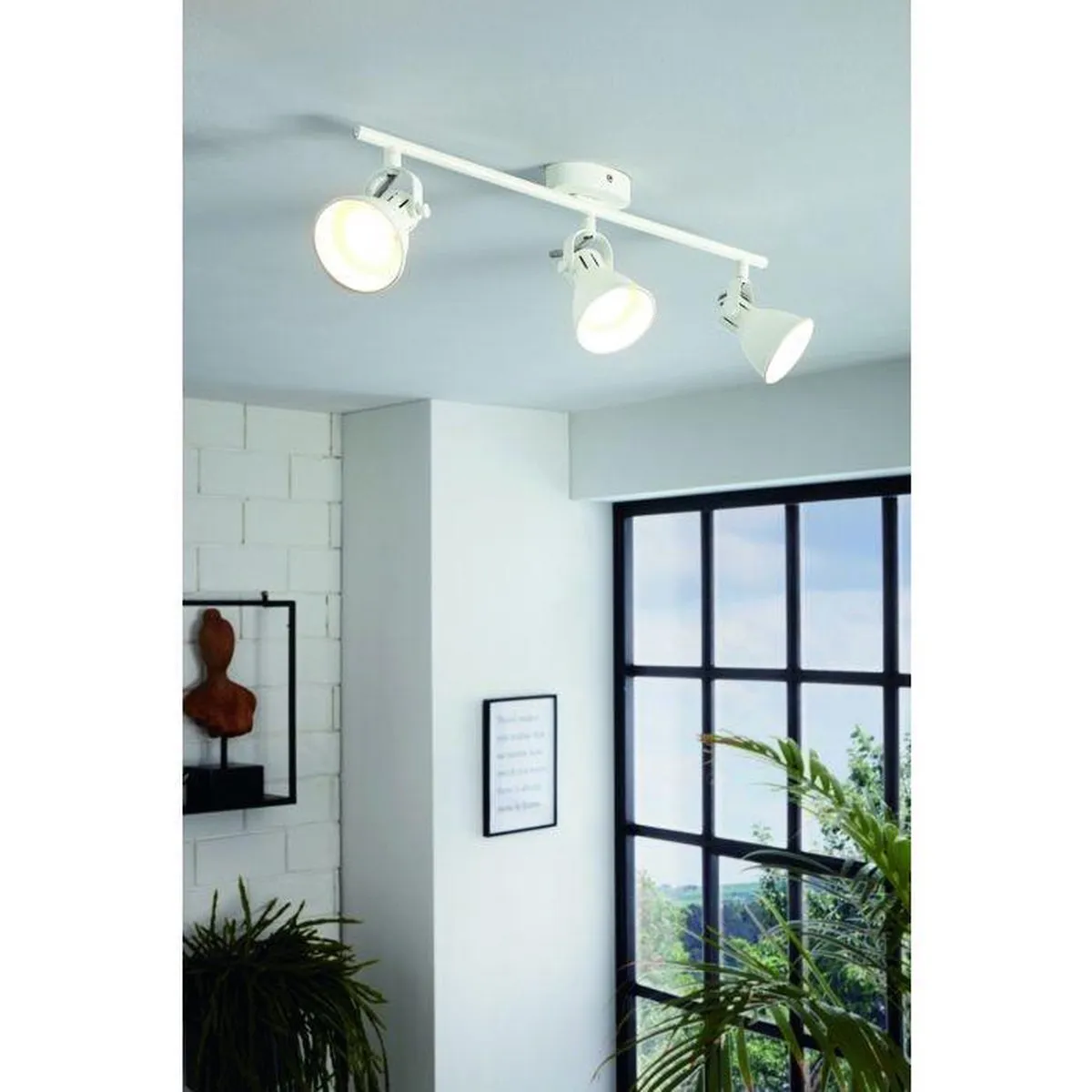 Eglo Seras 1 Spot - GU10 - 3 Lichtpunten 59.5cm Wit - afbeelding 6 van 6