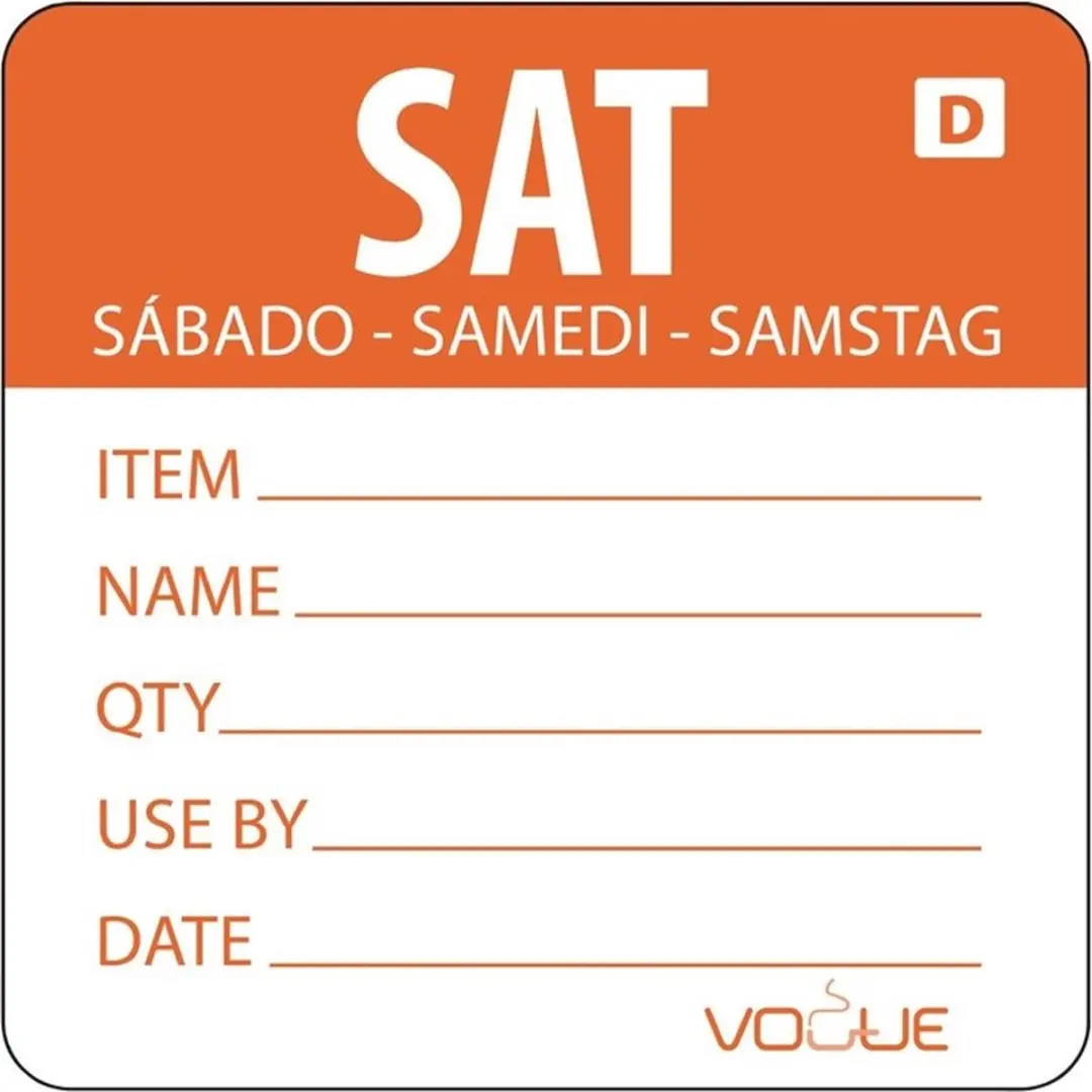 Vogue GH356 Oplosbare Kleurcode Voedseletiketten