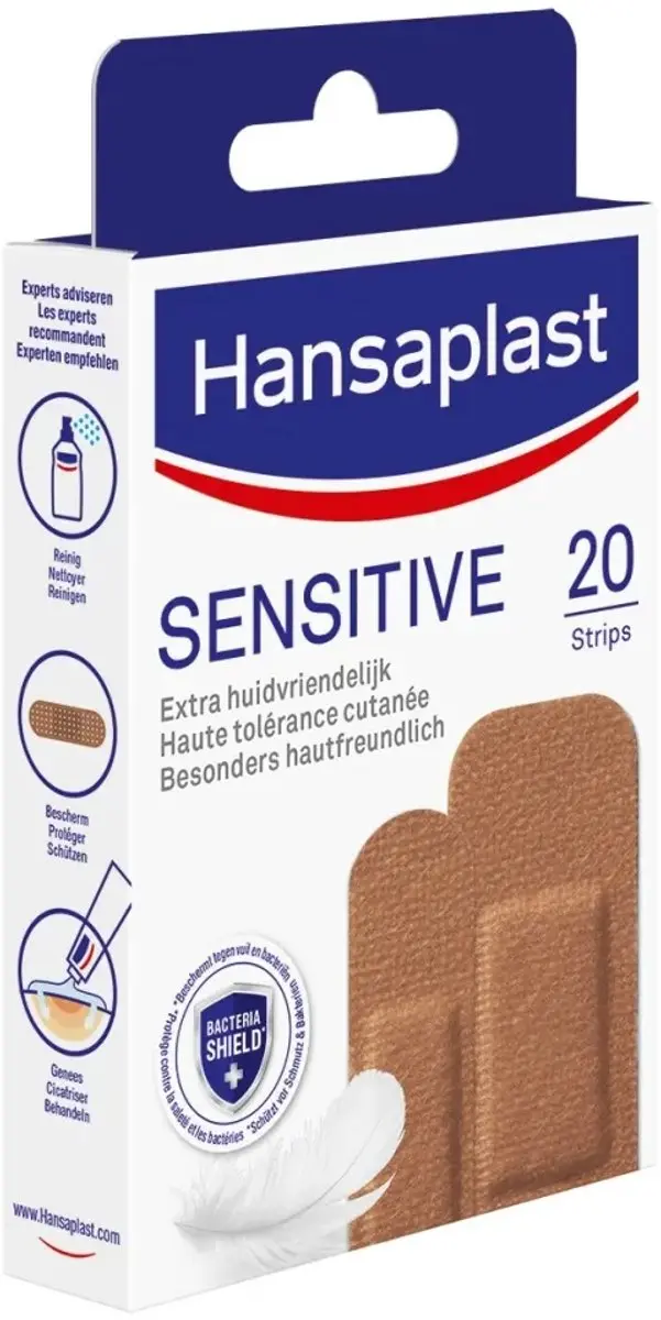 Hansaplast Sensitive Skintone Pleisters - 20 Stuks