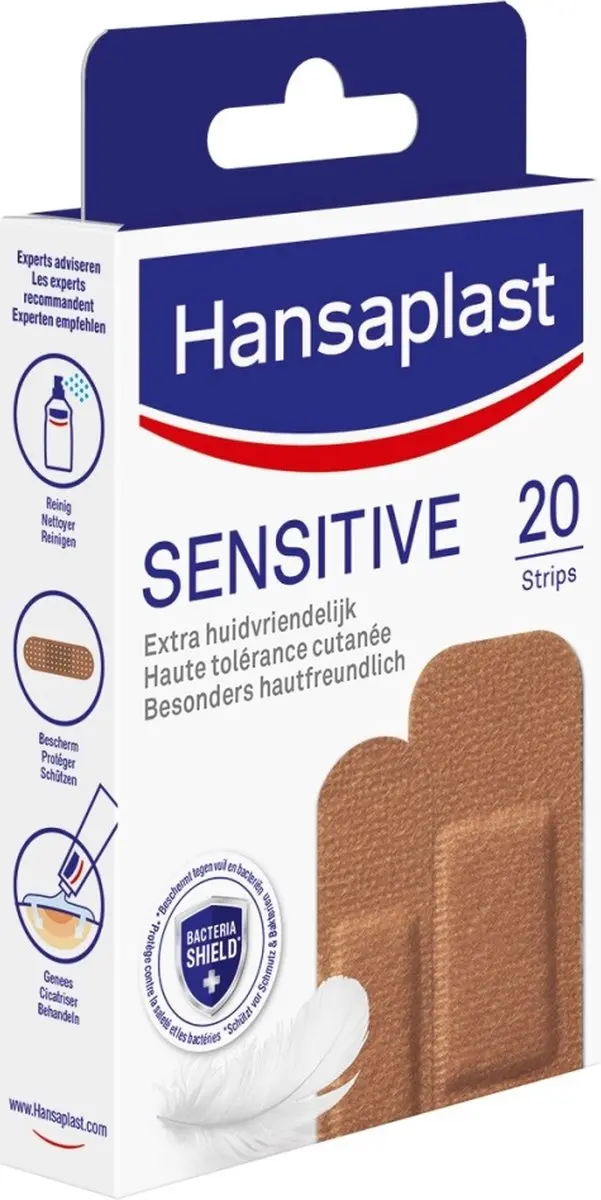 Hansaplast Sensitive Skintone Pleisters - 20 Stuks