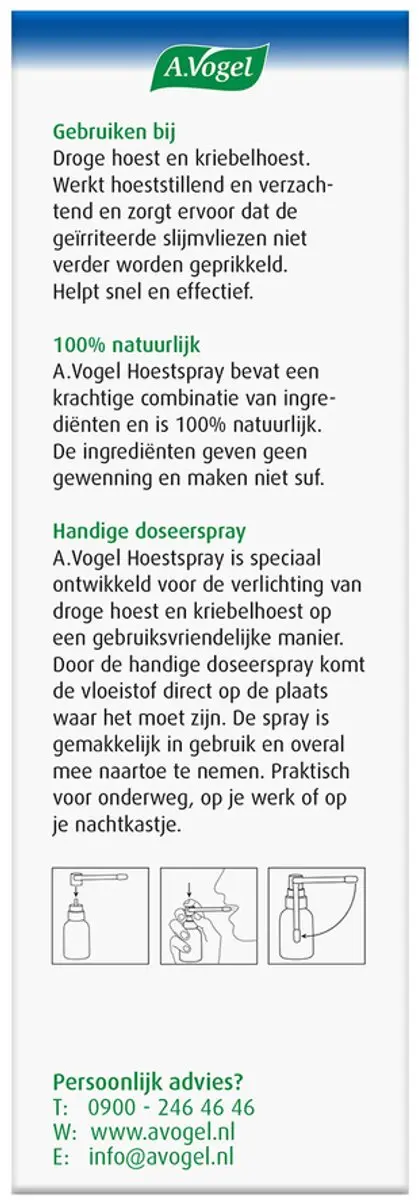 A.Vogel Spray Kriebel in de Keel 30ml