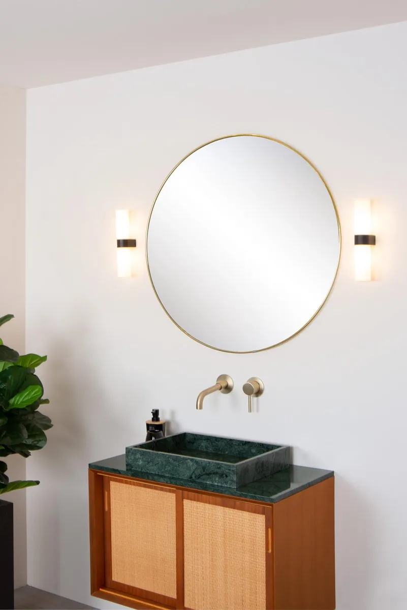 Lucide JESSE Wandlamp Badkamer 2xG9 - IP44 - Zwart - afbeelding 6 van 6
