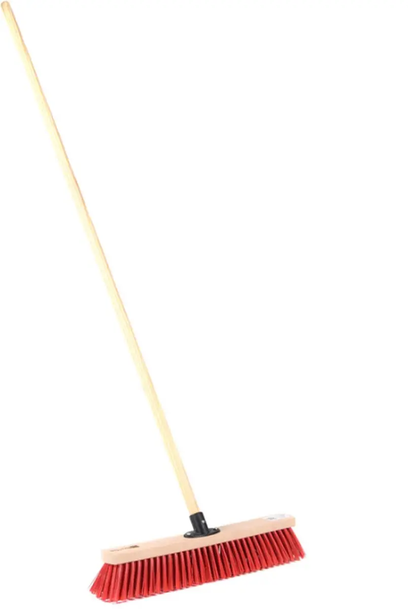 Talen Tools Straatbezem Kunststof 60cm - Rood