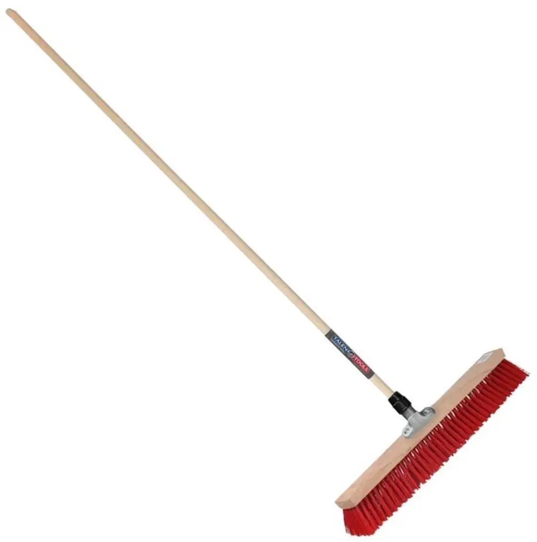 Talen Tools Straatbezem Kunststof 60cm - Rood - afbeelding 6 van 6