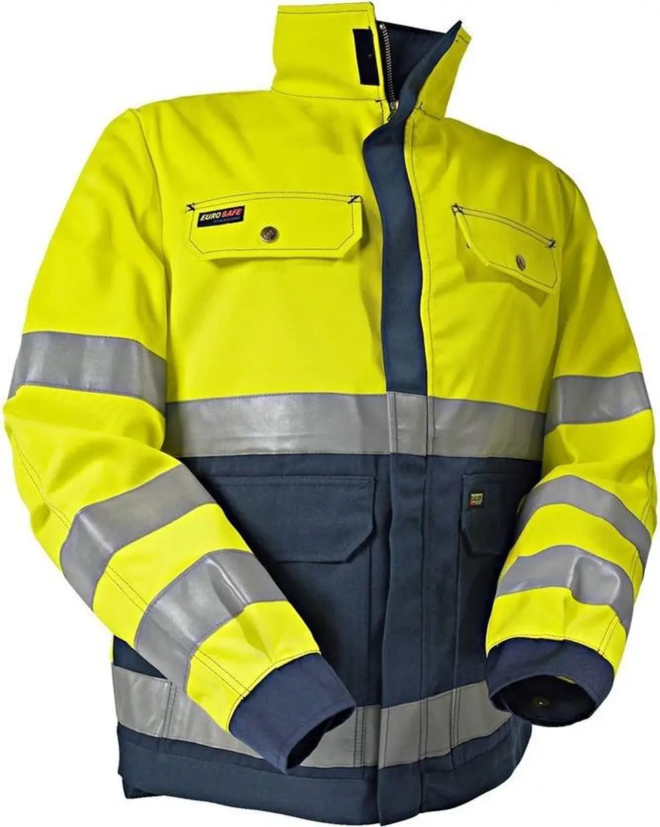 Blåkläder 4026-1804 Damesjas High Vis Geel/Marineblauw