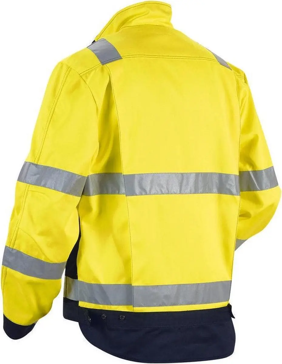 Blåkläder 4026-1804 Damesjas High Vis Geel/Marineblauw - M