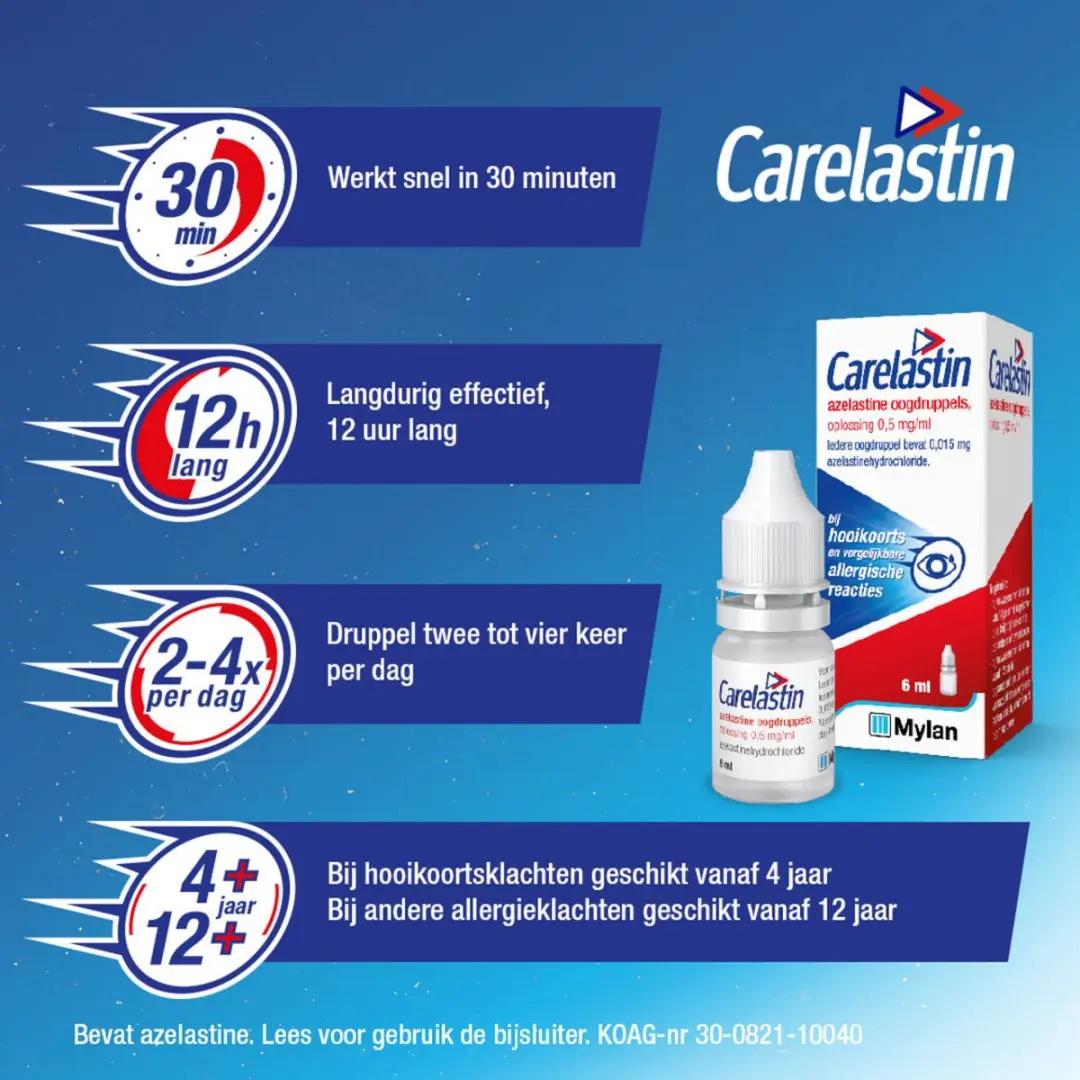 Carelastin Oogdruppels bij Hooikoorts 6ml