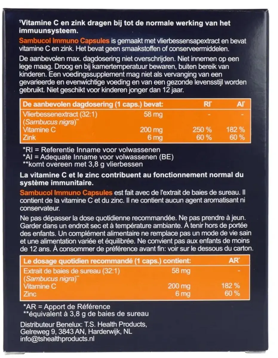 Sambucol Immuno Forte 30 Capsules