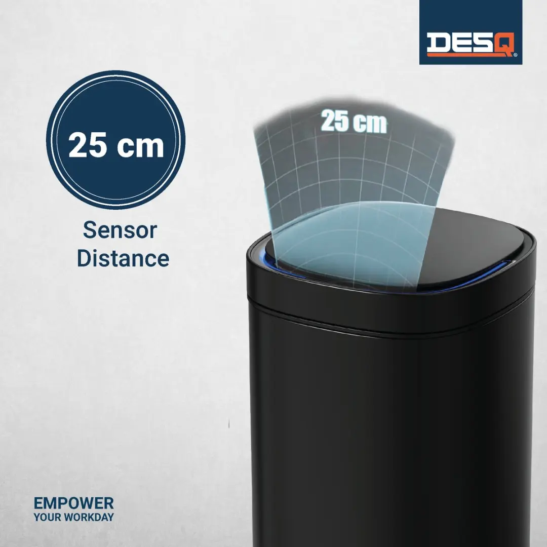Desq Sensor Prullenbak 6141.09 - 40L - Zwart