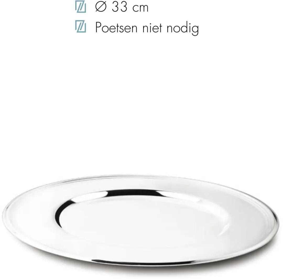 Zilverstad Onderbord Filet 33cm - Ø33cm