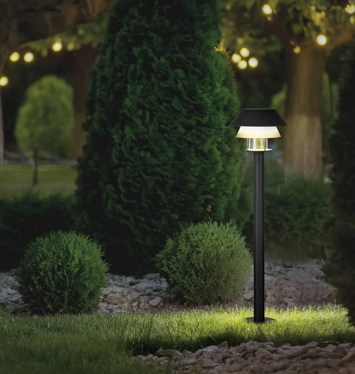 Eglo Chiappera E27 Plafondlamp 40W - Zwart/Wit - afbeelding 6 van 6
