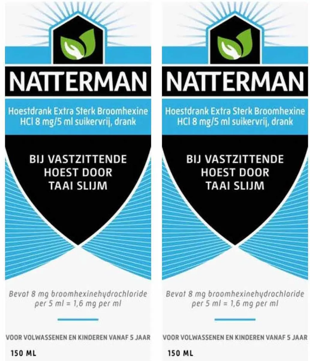 Natterman Broomhexine Hoestdrank Extra Sterk - 2x150ml - afbeelding 6 van 6