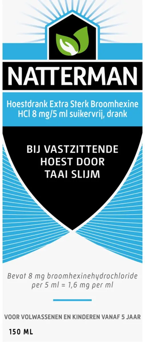 Natterman Broomhexine Hoestdrank Extra Sterk - 2x150ml