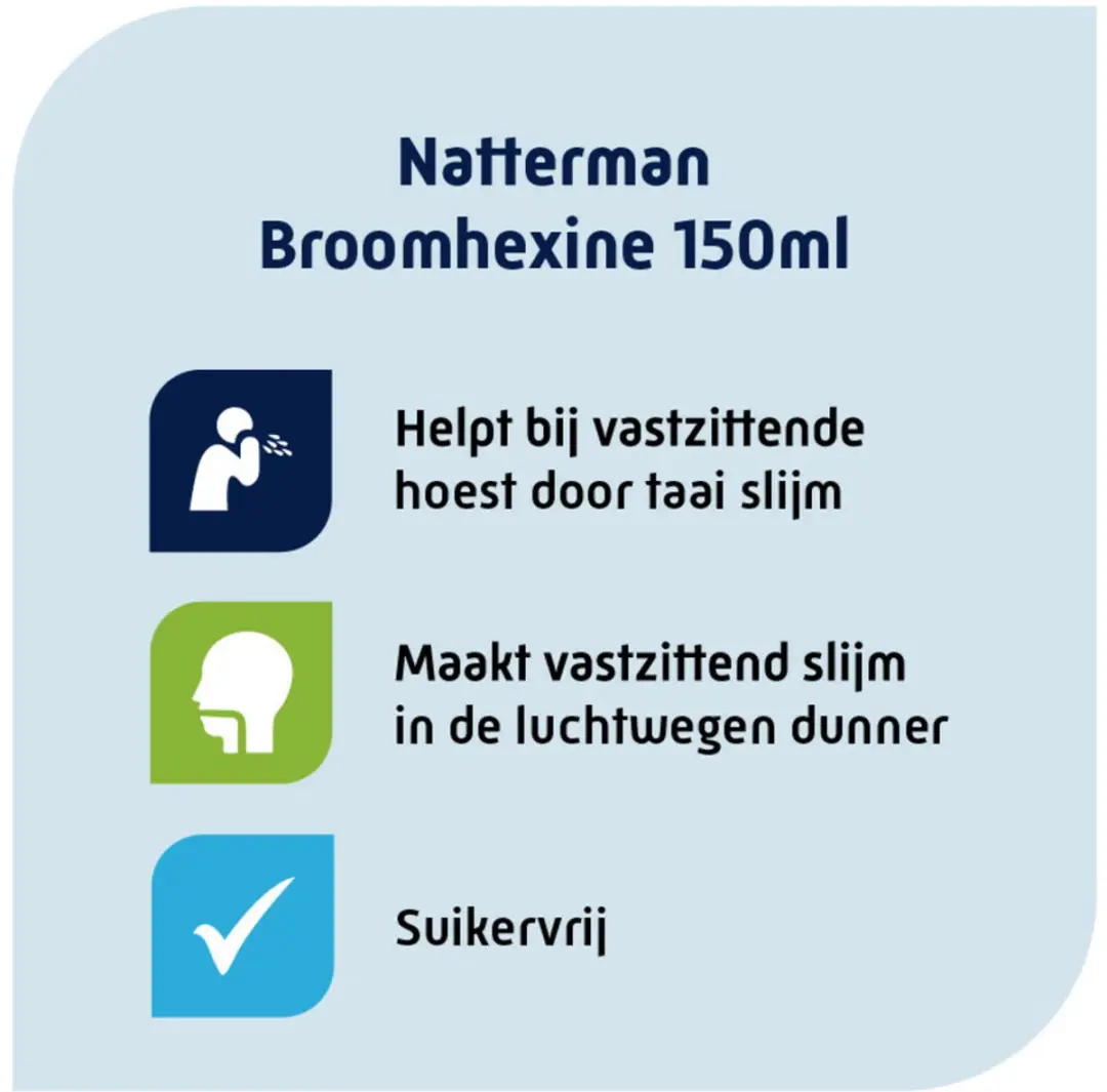 Natterman Broomhexine Hoestdrank Extra Sterk - 2x150ml