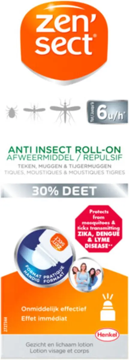 Zensect Anti Insecten Roller 30% Deet 50ml