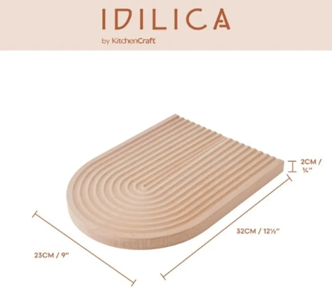 KitchenCraft Idilica Beukenhouten Snijplank 2-in-1 23x32cm