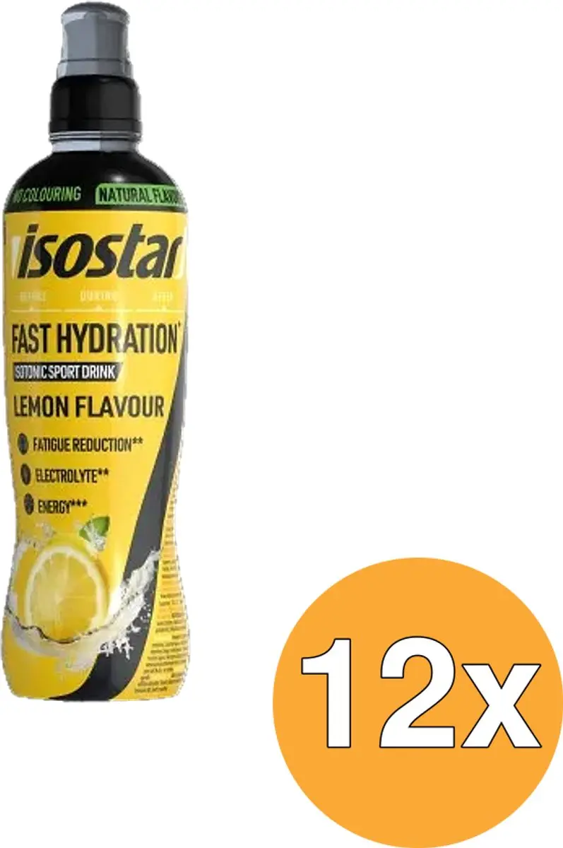 Isostar Fast Hydration Lemon 12x500ml