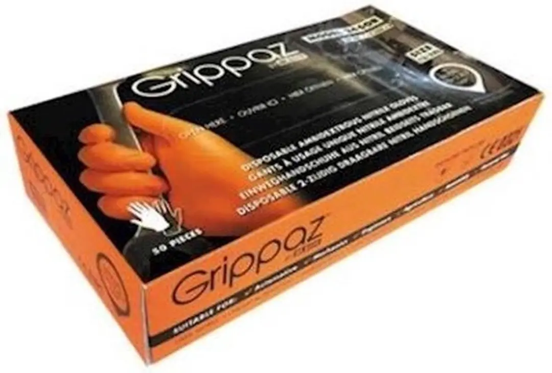 Oxxa M-safe 246OR Nitril Grippaz Handschoenen - S - 50 Stuks