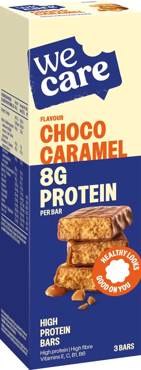 weCare High Protein Repen Chocolade Karamel - 6x81g