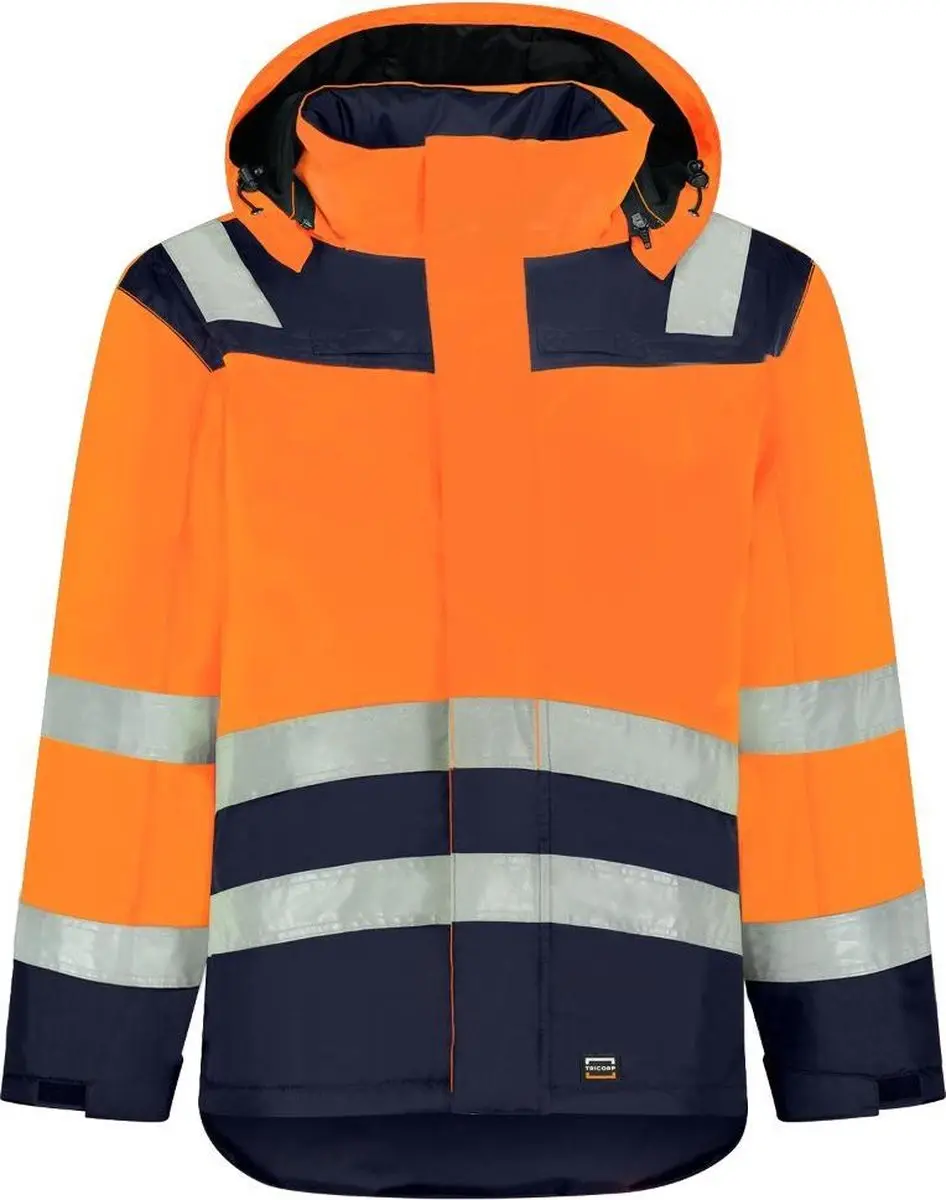 Tricorp Midi Parka High Vis Bicolor - L - Oranje/Ink