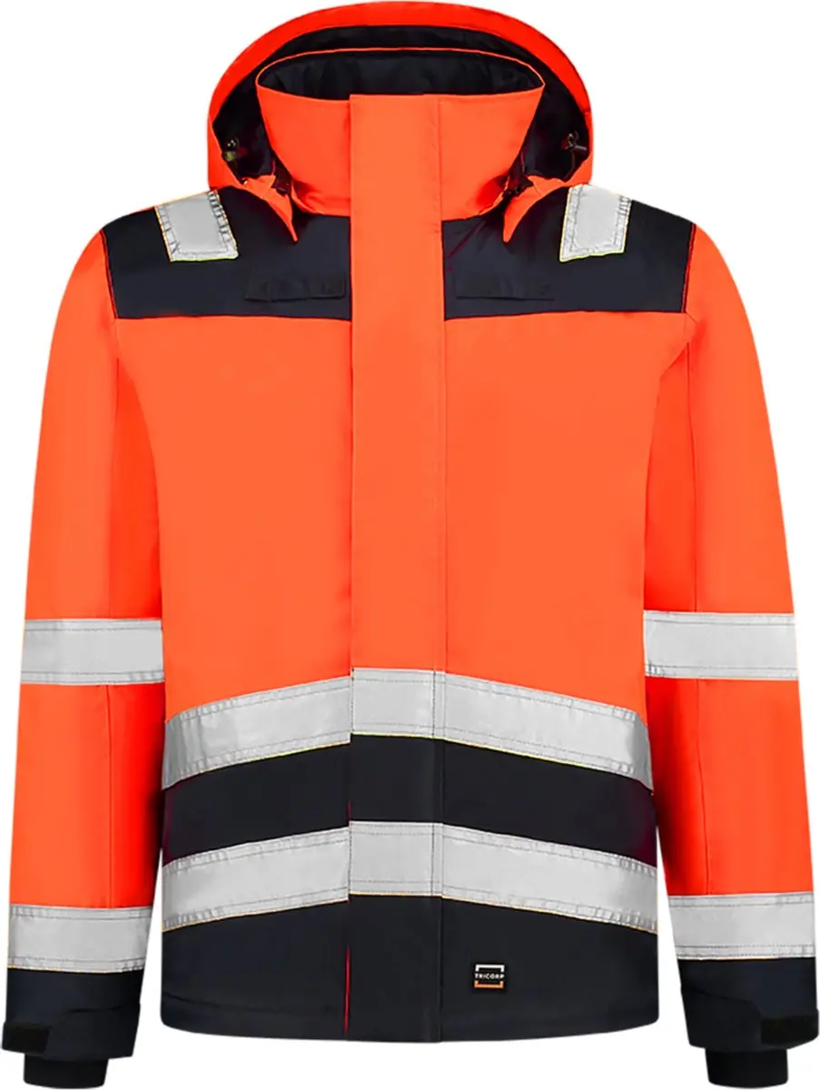 Tricorp Midi Parka High Vis Bicolor - L - Oranje/Ink