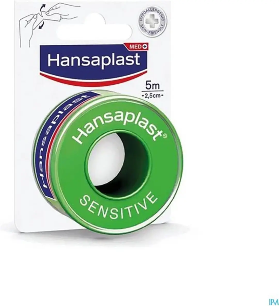 Hansaplast Hechtpleister Sensitive 5m x 2.5cm - Lichtgroen - afbeelding 6 van 6