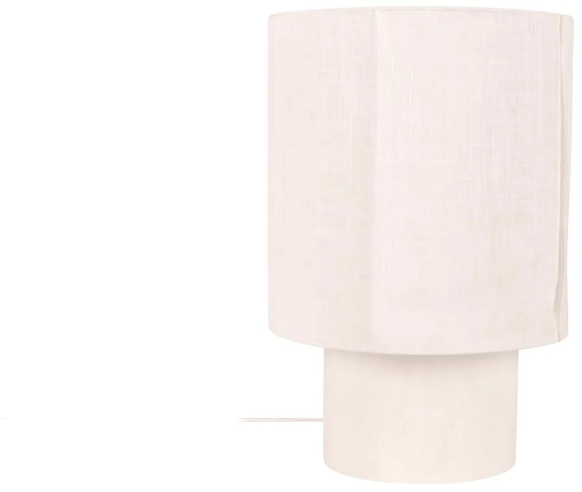 Lucide TISSAJA Tafellamp Ø35cm - 1xE27 Wit